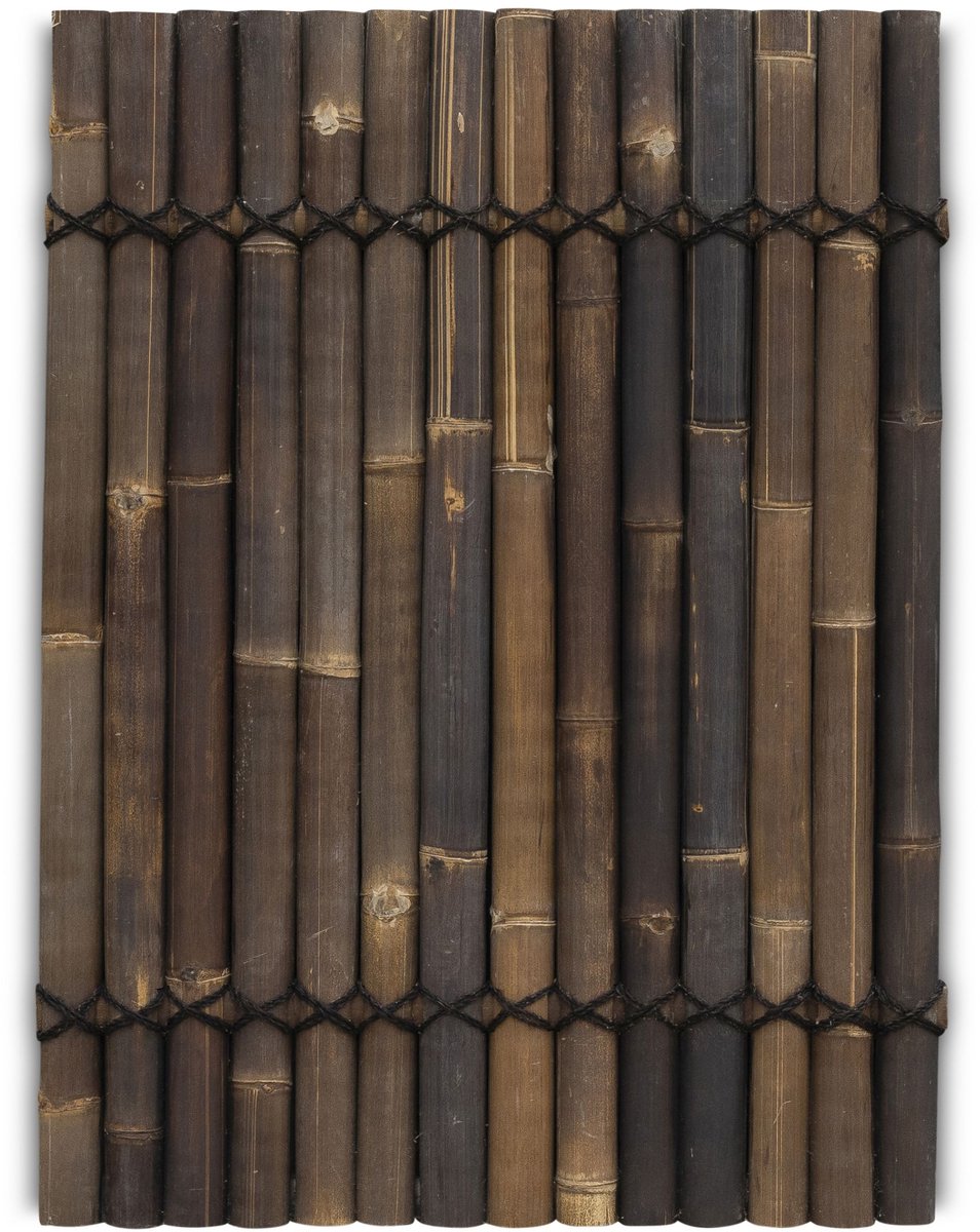 Bamboe schutting halfrond - 90 x 120 cm - Donker - Eviro Bamboe