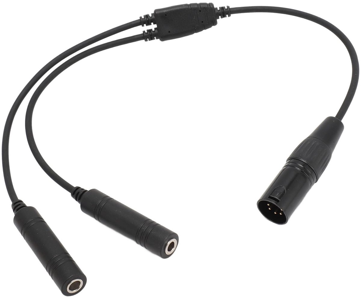 Elzusha - Luchtvaart-headsetadapter - GA Dubbele Plug Naar 5-pins - Plug and Play - Geschikt voor commerciële piloten - Eenvoudig te bedienen -...