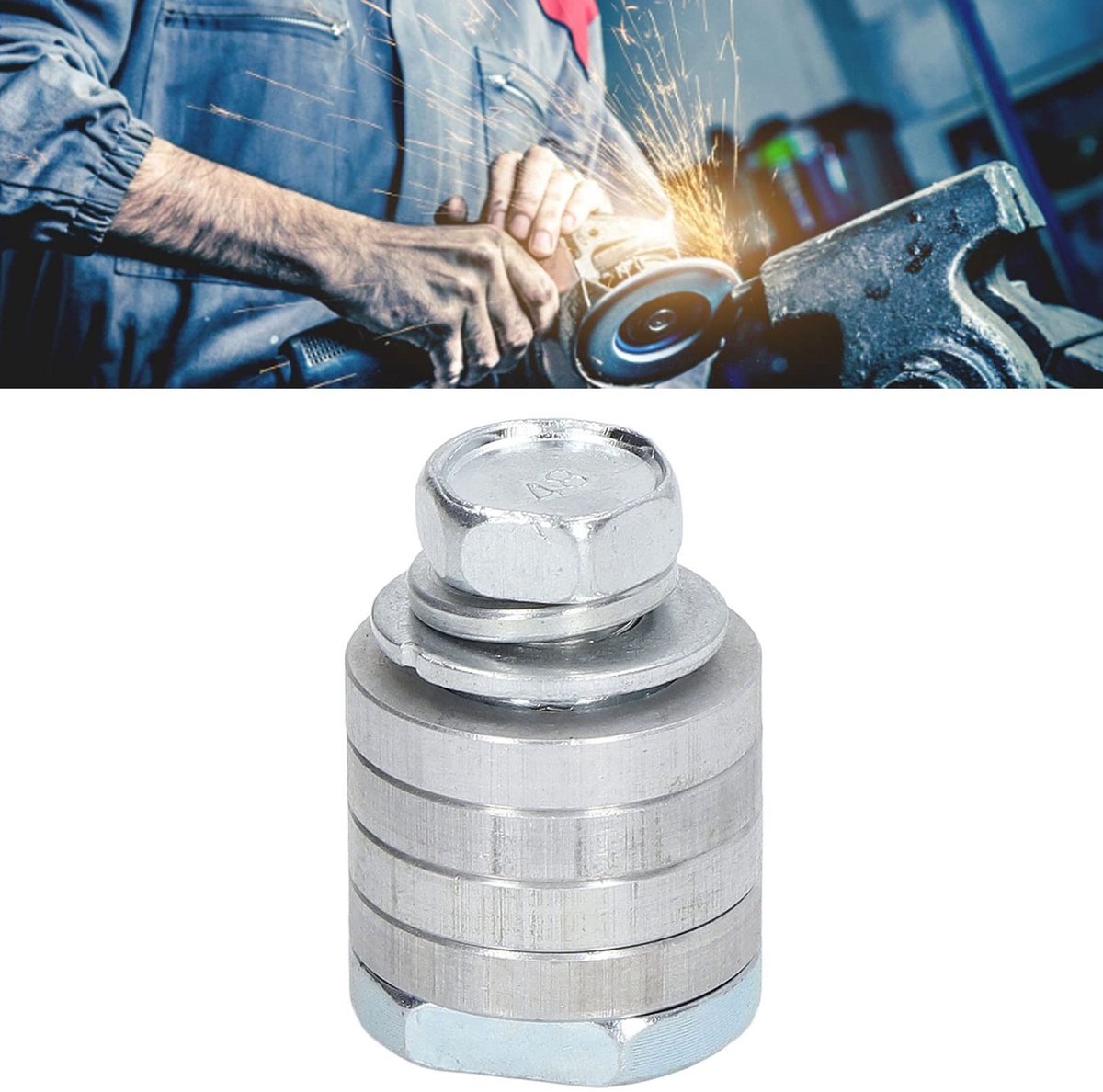 Hoekslijper Adapter Set - Variabele Groeven voor Muren, Tegels en Bakstenen (M14)
