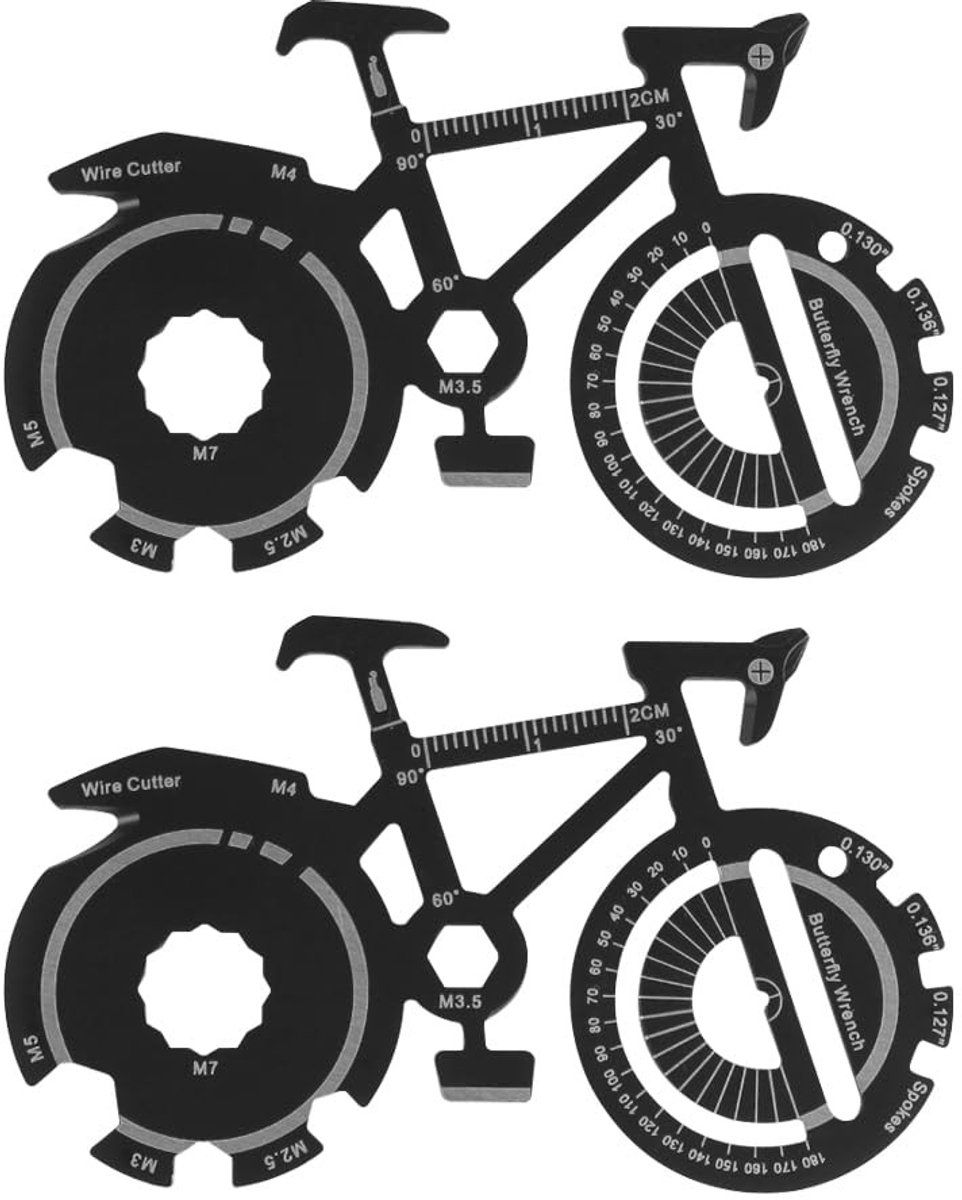 Smoakez - Fiets Flessenopener Sleutelhanger - Multifunctionele Bieropener - Draagbaar en Handig - Roestvrij Staal - Fietsaccessoires - Voor Fietser...