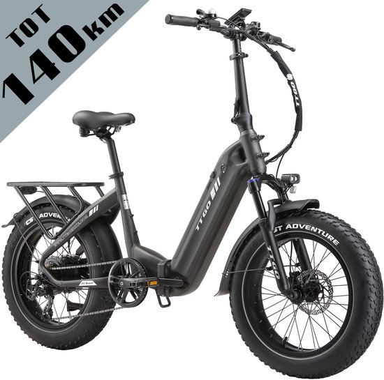 Elektrische Fatbike TTGO F6 Boost 20″ Opvouwbaar 48V 250W 70Nm 140 km Actieradius Hydraulische Schijfremmen
