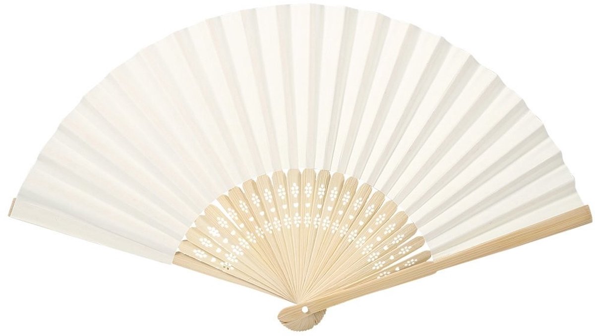 Dailygoods - Chinese Opvouwbare Ribbels Fan - DIY Lege Papier Fan - Perfect voor Bruiloften - Kleur: Oranje - Handig voor Kunst en Koeling - Ideaal vo