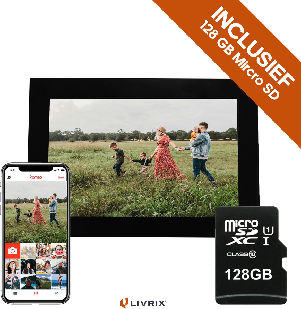 Digitale Fotolijst met WIFI en Frameo