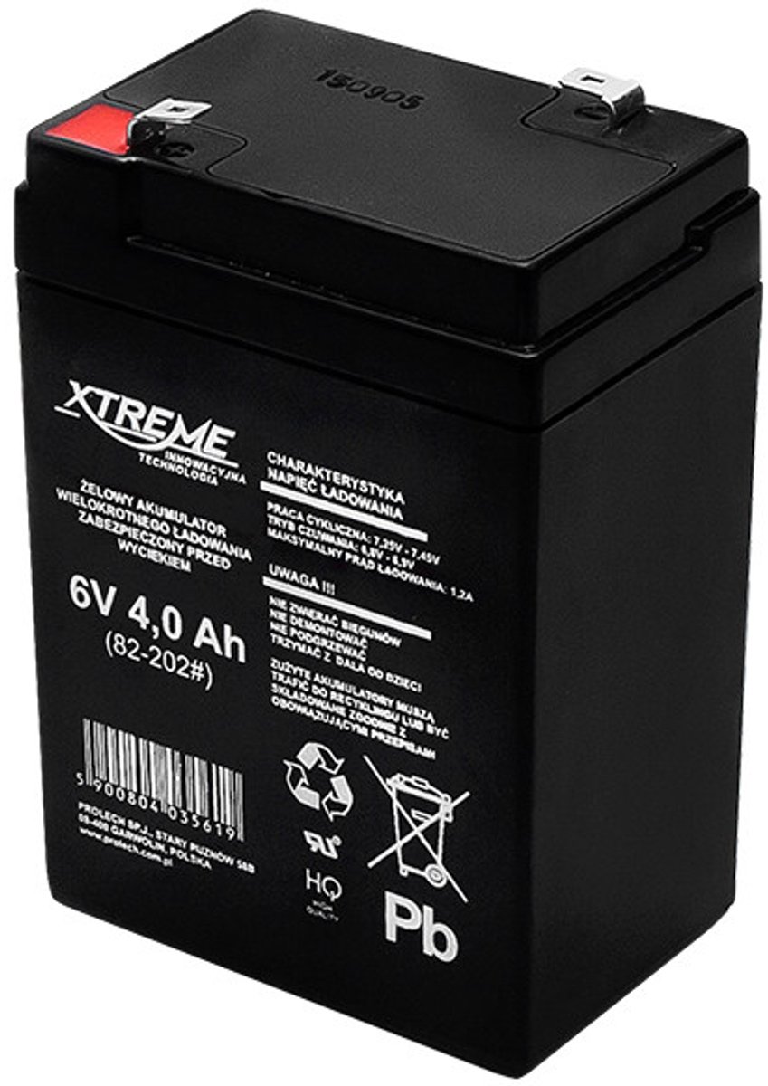 Xtreme Gelbatterij - oplaadbare - absorberende glazen mat 12V 10Ah