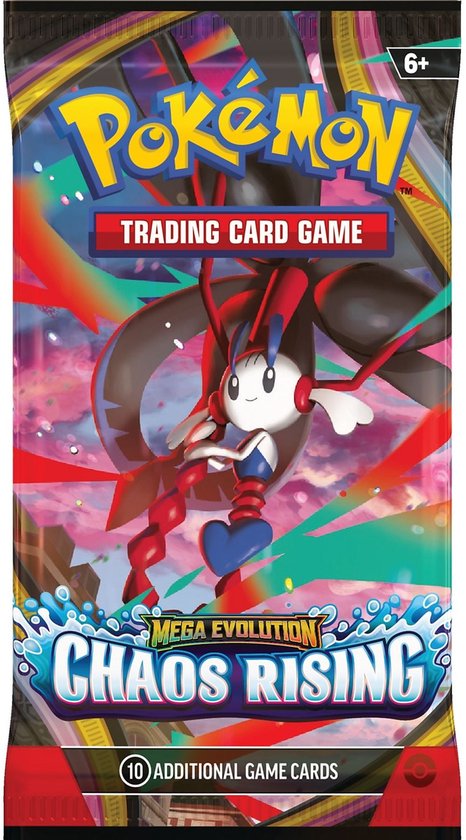 Pokemon TCG Mega Evolution Chaos Rising Booster – 10 kaarten per pakje