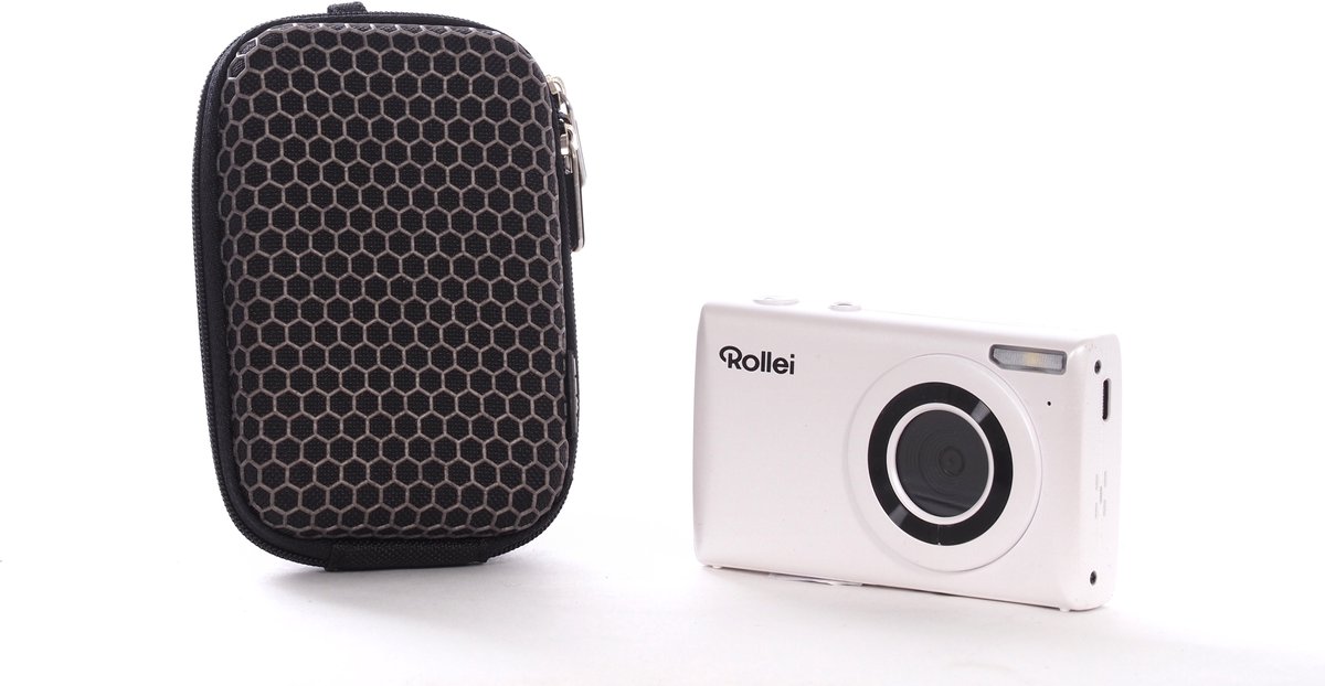Rollei Compactline Mini Wit - 18x Digitale zoom - 4K Video + 32GB geheugenkaart - + Tas