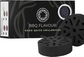 BBQ Flavour Houtskool - Quick Koko - Grillbricks - Kokos - Coconut - 4 Stuks - Binnen 5 Minuten Klaar - Shichirin