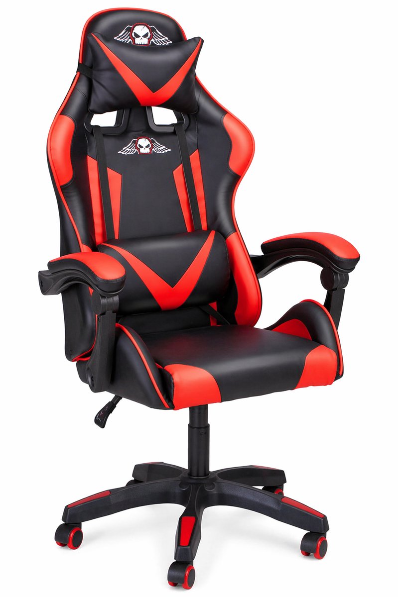 No Fear Gaming Stoel - Game Stoel met Nek- en Onderrugkussen - No - €139,99