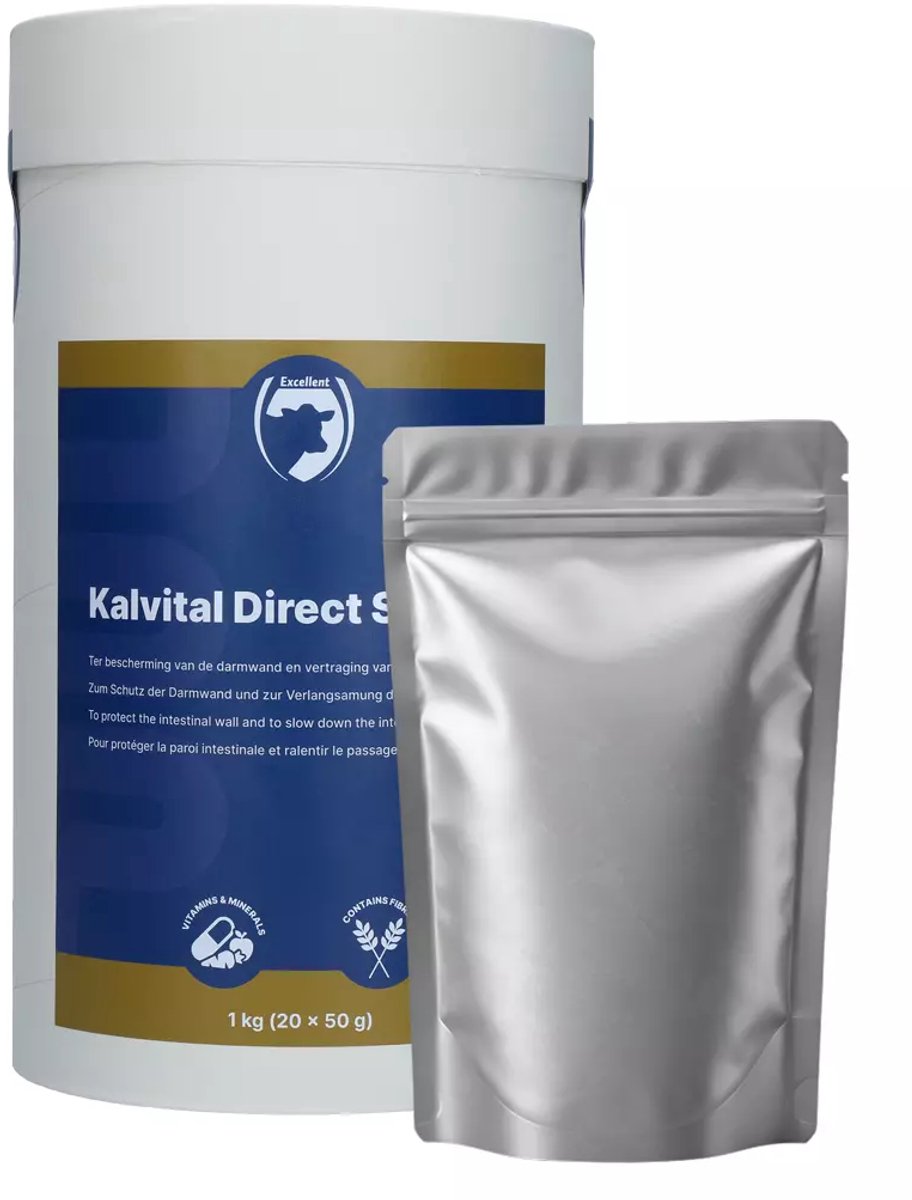 Excellent Kalvital Direct Stop - Aanvullend Diervoeder voor kalveren - Ondersteuning darmfunctie en spijsvertering - 20 x 50 g sachets