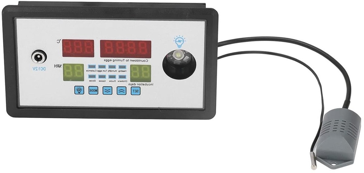 Automatische Eieren Incubator Thermostaat, Digitale Temperatuurregelaar voor Eieren, Eendeneieren en Ganzen Eieren, Betrouwbare Incubator Controller voor Optimale Broedresultaten