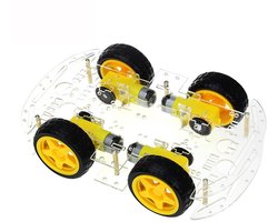 Store_7 - Smart Car Robot - 4WD Robot Auto - Eenvoudige Mechanische Structuur - 4 DC-motoren - Geschikt voor Experimenten - Ideaal voor Kinderen