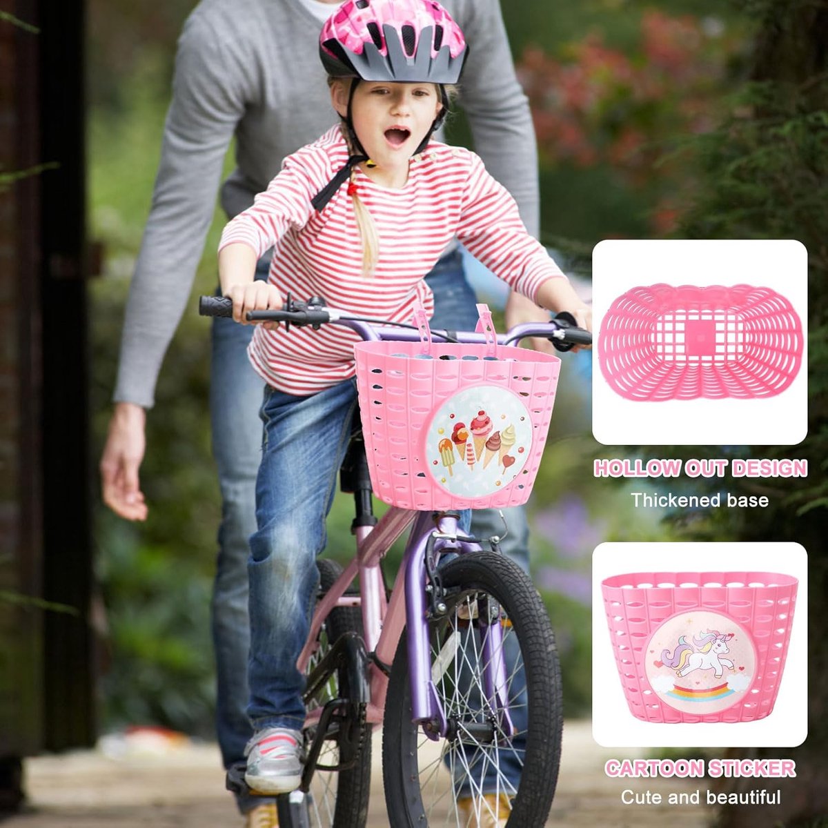 Waterproof Plastic Kinderfietsmand - Fietsaccessoires voor Kinderen - Schoolfietsmand