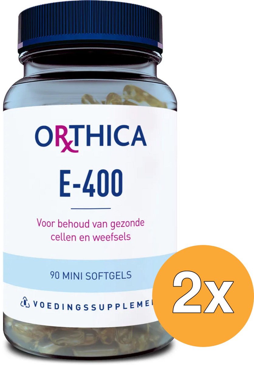 2x Orthica Vitamine E-400 (90 softgels)