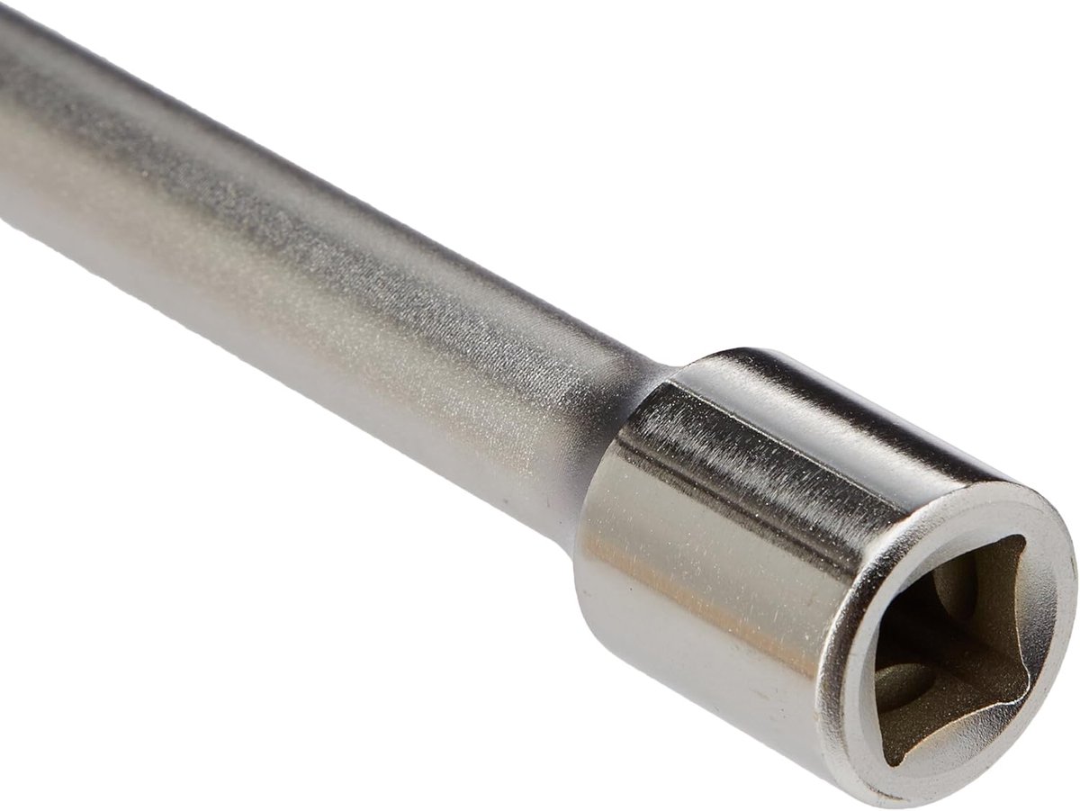 Verlengstaaf - Dopsleutel Verlenger - Vast Werk Bereiken - Gepolijst Verchromd - 250 mm 1/2 inch - Zilverkleurig