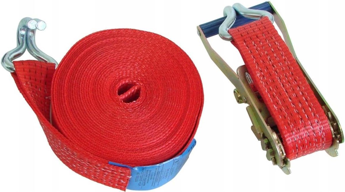 Ratelbanden Set - Spanbanden Aanhanger - Lading Zekeren - 5T Draagvermogen - 8 Meter - Blauw