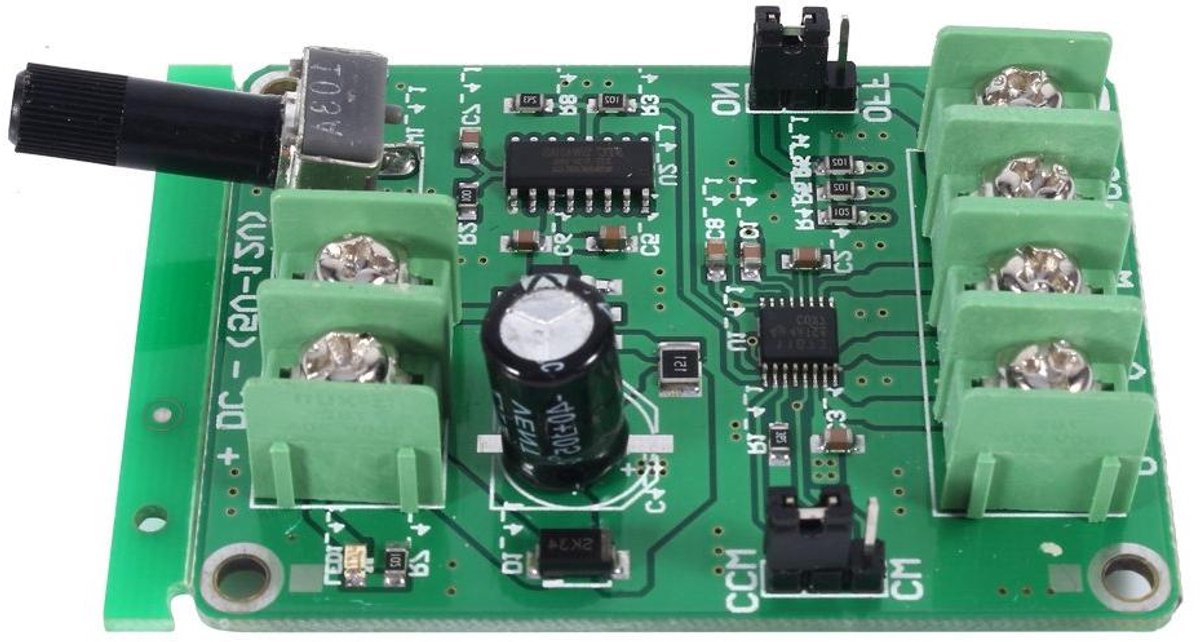 Motor Driver Controller - Borstelloze Motor Module - DIY Projecten Sturen - Halle-vrij Werken - 9V-12V - Groen