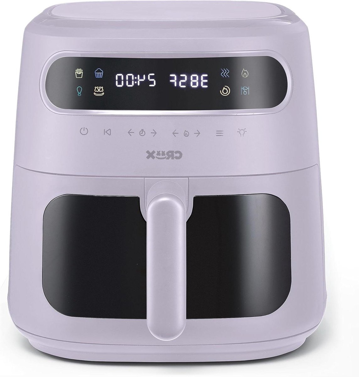 Digitale Airfryer - Heteluchtfriteuse Oven - Gezond Koken - TurboCrisp Technologie - 8 Liter Capaciteit - Lavendel