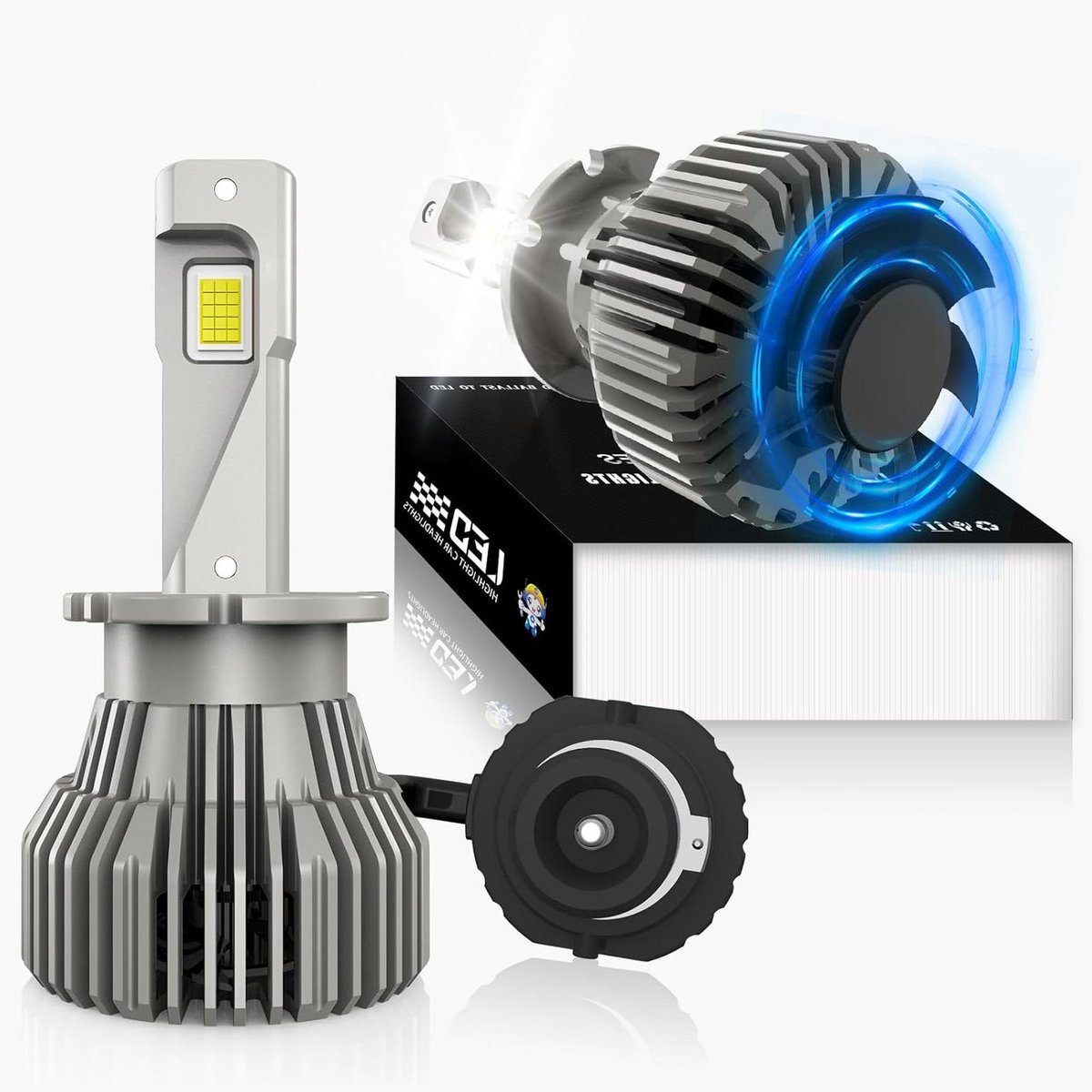 LED Koplamp Lamp - Auto Verlichting - Verbeter Zichtbaarheid - Hoge Lumen Output - 110 Watt - Xenon Wit