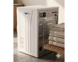 Wasdroger 3 kg – CompactDry Pro 1020W Luchtafvoerdroger Voorlader, 40L Capaciteit, 3 Droogprogramma’s, Compact & Energiezuinig – Wit Urbanhome