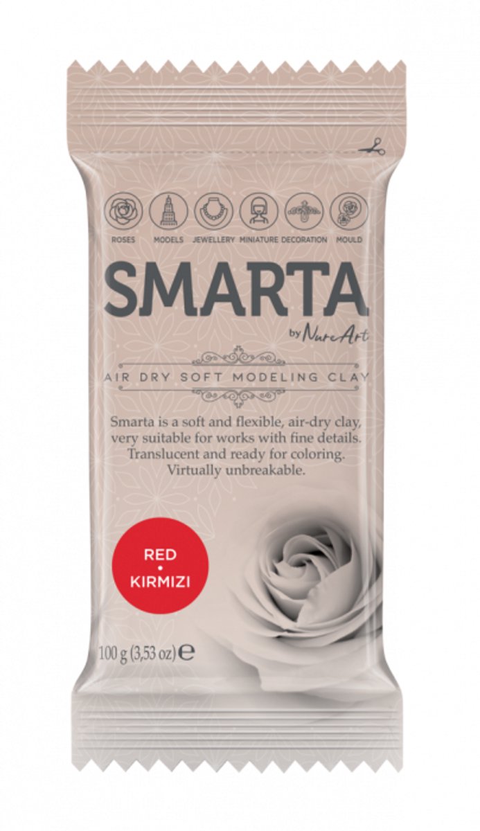 Smarta zelfdrogende klei - Red 100g