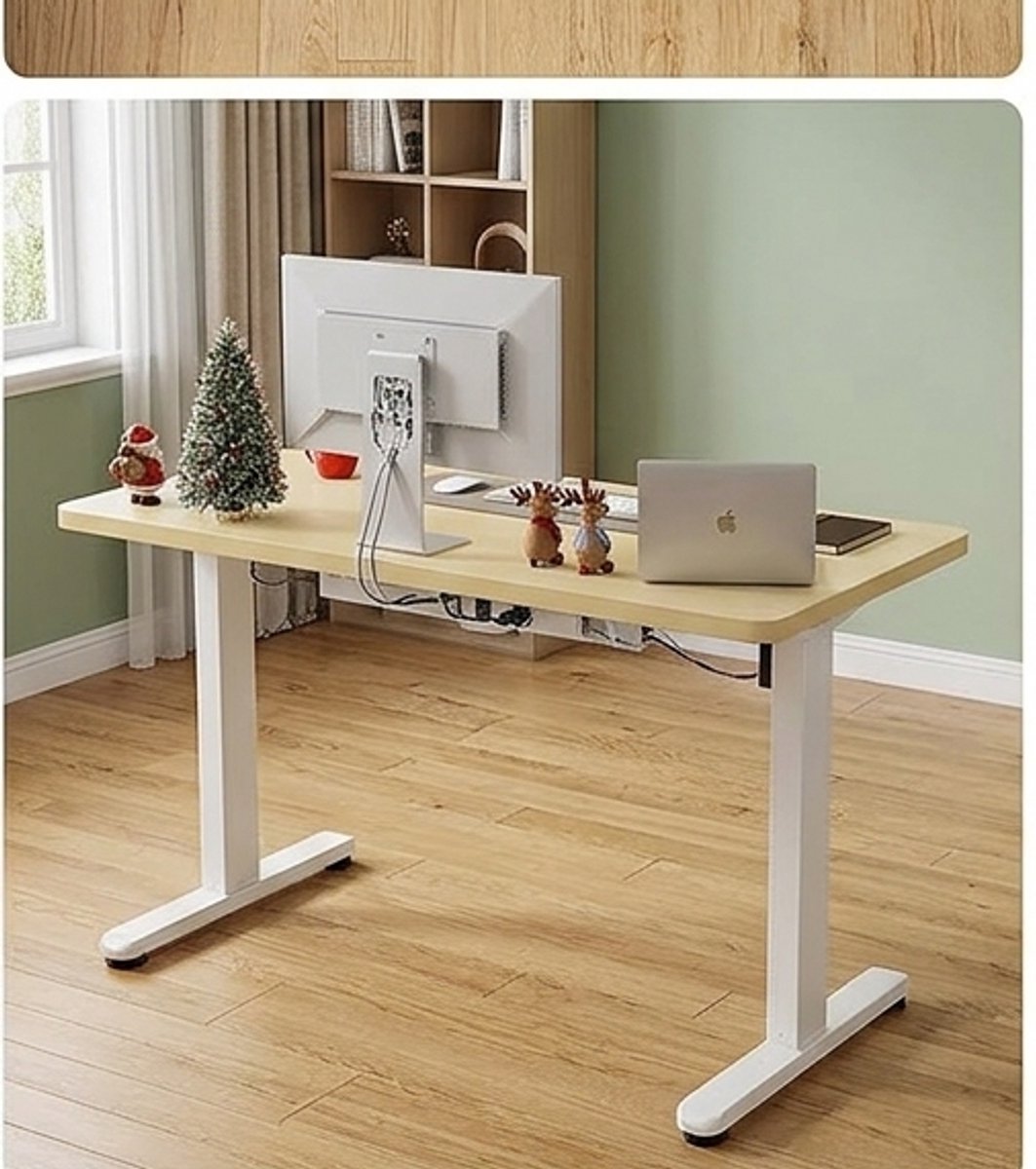 Elektrisch Hoogte Verstelbaar Bureau 120x60 - 120x60 cm - Bureau 120x60 cm Geheugenfunctie, Ergonomisch - Medahomestore