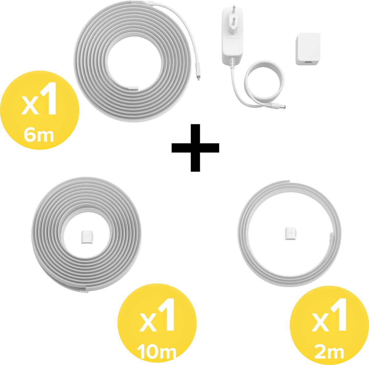Philips Hue Flux LED strip 18 Meter - Wit en Gekleurd Licht - Light Strip - Incl. Voedingskabel - Hue White and Color Ambiance — afbeelding 3