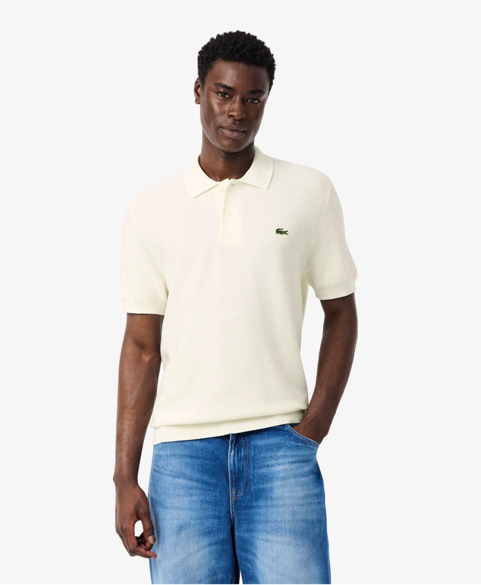 Lacoste Trui Ecru Lacoste 1ha1 Man’s Sweater Sweaters Ecru Ah1043-61 Creme