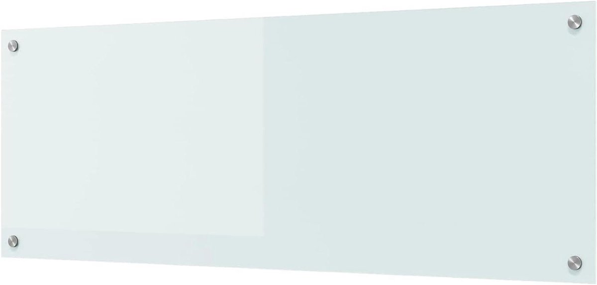 Keuken Achterwand - Spatwand Glas - Muren Beschermen - Gehard Hittebestendig - 110 x 40 cm - Wit