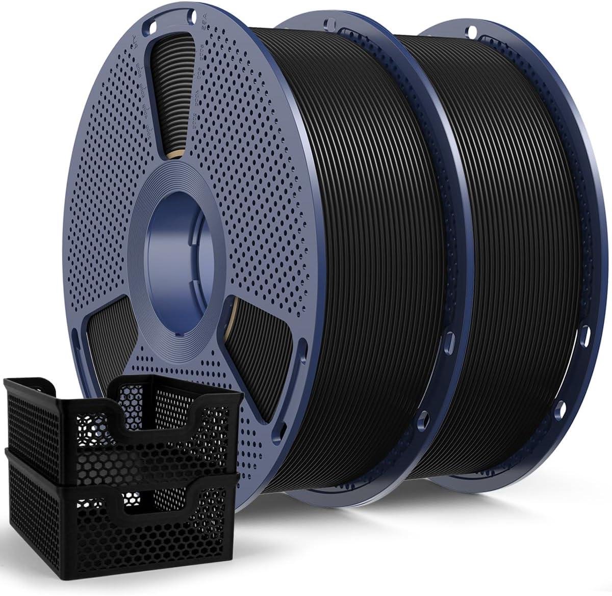 3D Printer Filament - PLA Plus Materiaal - Snel Printen - Verbeterde Taaiheid - 2 kg - Zwart