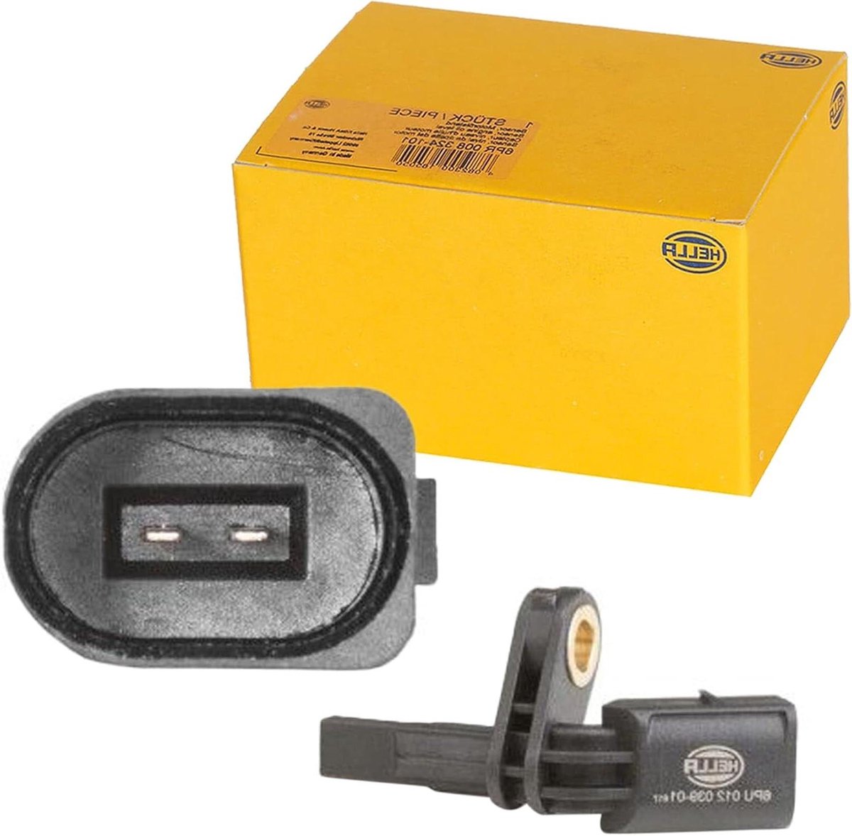 Wielsnelheidssensor - ABS Sensor - Voertuigdiagnose - Hoge meetnauwkeurigheid - 12V 2-polig - Zwart
