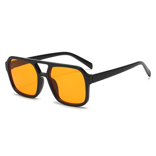 Zonnebrillen - Oranje Glazen - Unisex Oranje Zonnebril – Pilotenbril voor Festivals & Koningsdag - Carnaval - Oranje accessoires