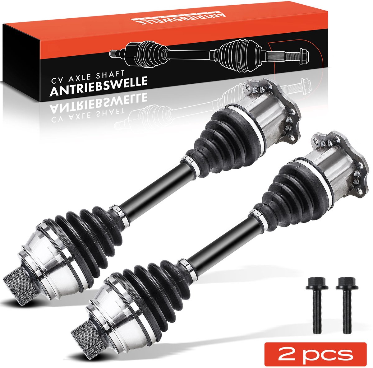 Frankberg 2x aandrijfas vooras links/rechts voor Audi