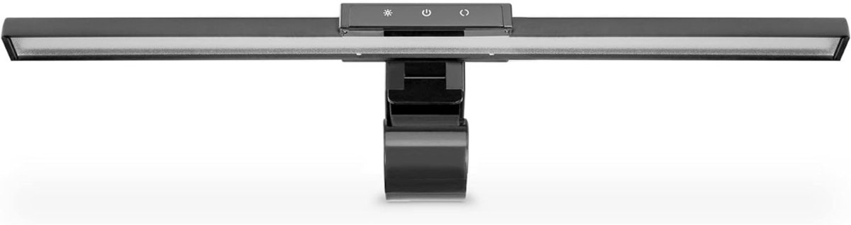REN® Monitor lamp - Monitor - Bureaulamp met klem - Zwart - 9cm x 45cm x 3cm