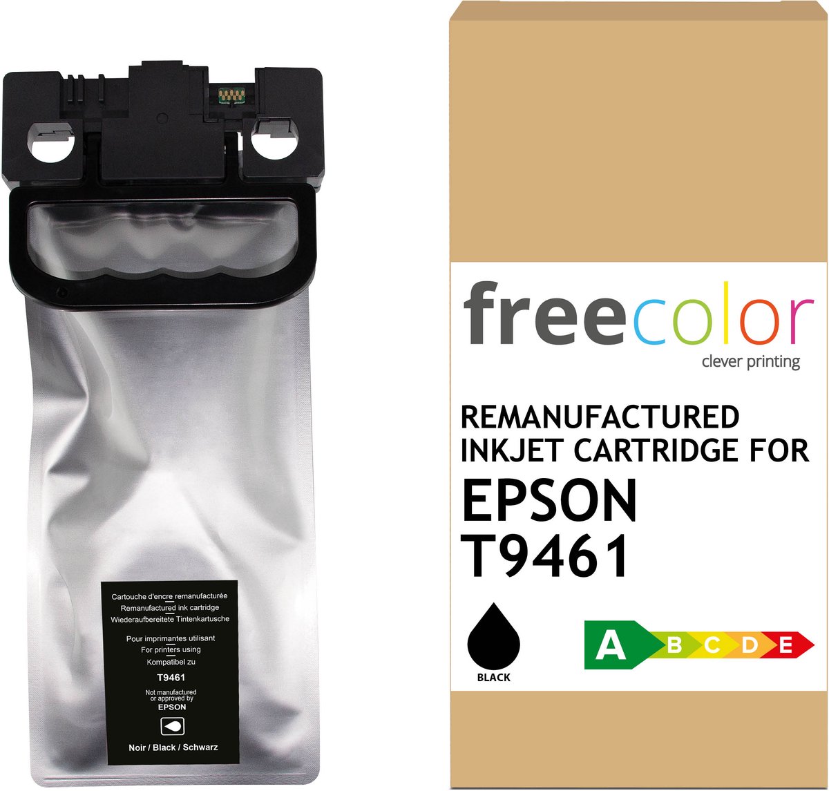 EPSON T9461 - ink cartridge FREECOLOR - Black 172ml - 10000p