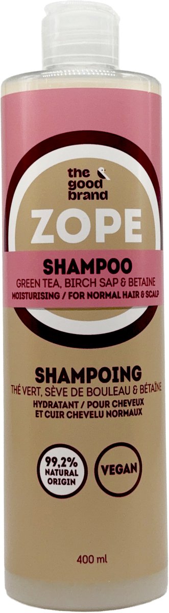 The Good Brand - Shampoo Green Tea & Birch -99.2% Natural- Vegan- 400 ml