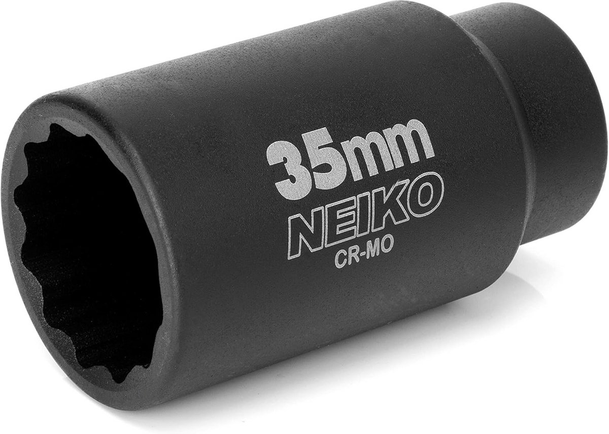 35mm Diepe Slagsleutel Dop 1/2" Aandrijving 12-Punts Chroom Molybdeen voor Asmoeren en Lagers