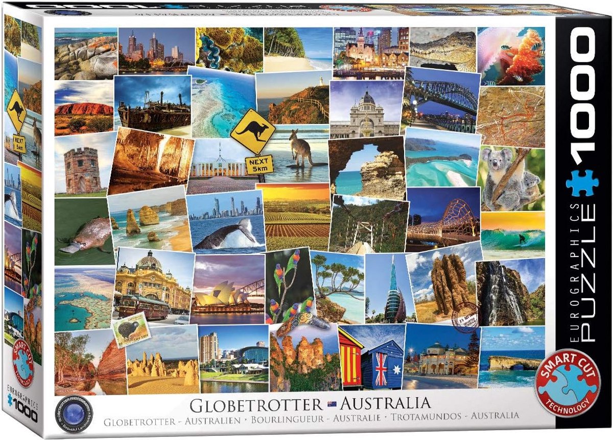 Globetrotter puzzel Australië 1000 stukjes