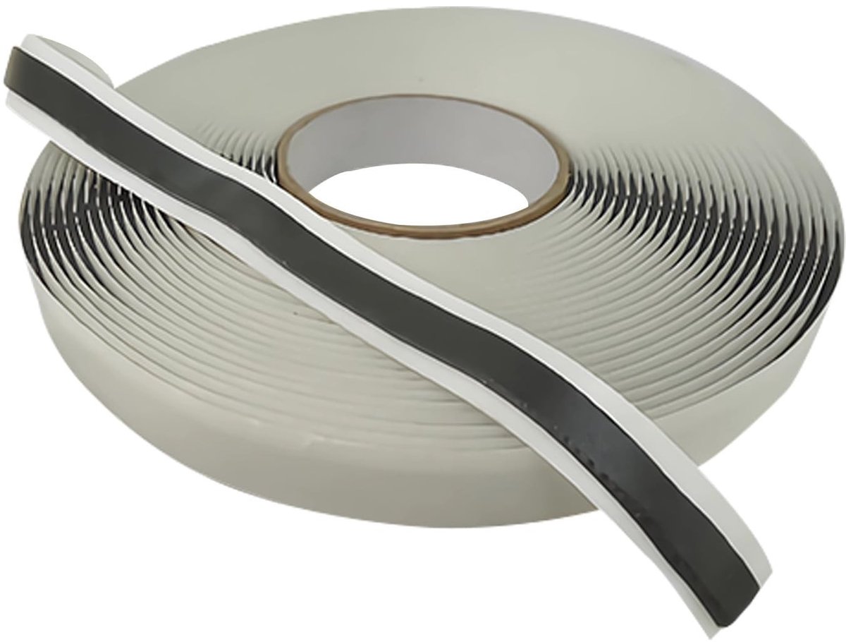 NTH products- Plakband Zwart - Plakbandhouder - Plakband Rollen - Plakband Dispenser - Plakband Breed - Zelfklevend Deeg 12mm x 5m - Plakstrip
