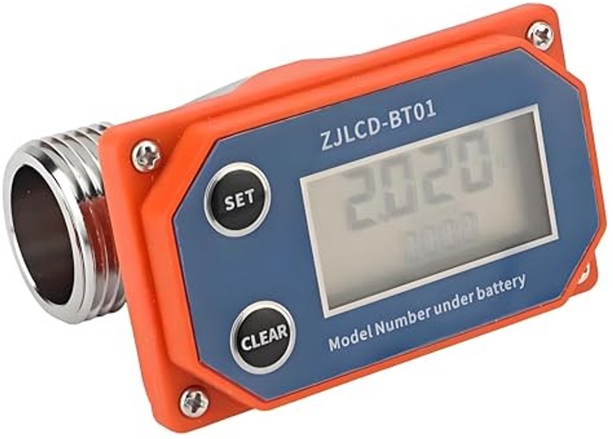 MTTproducts- Waterflowmeter Digitale Sensor - RVS - Zuur/Alkali Weerstand - Irrigatie - Tuinslang - Hoogwaardige Kwaliteit - Stroommeter