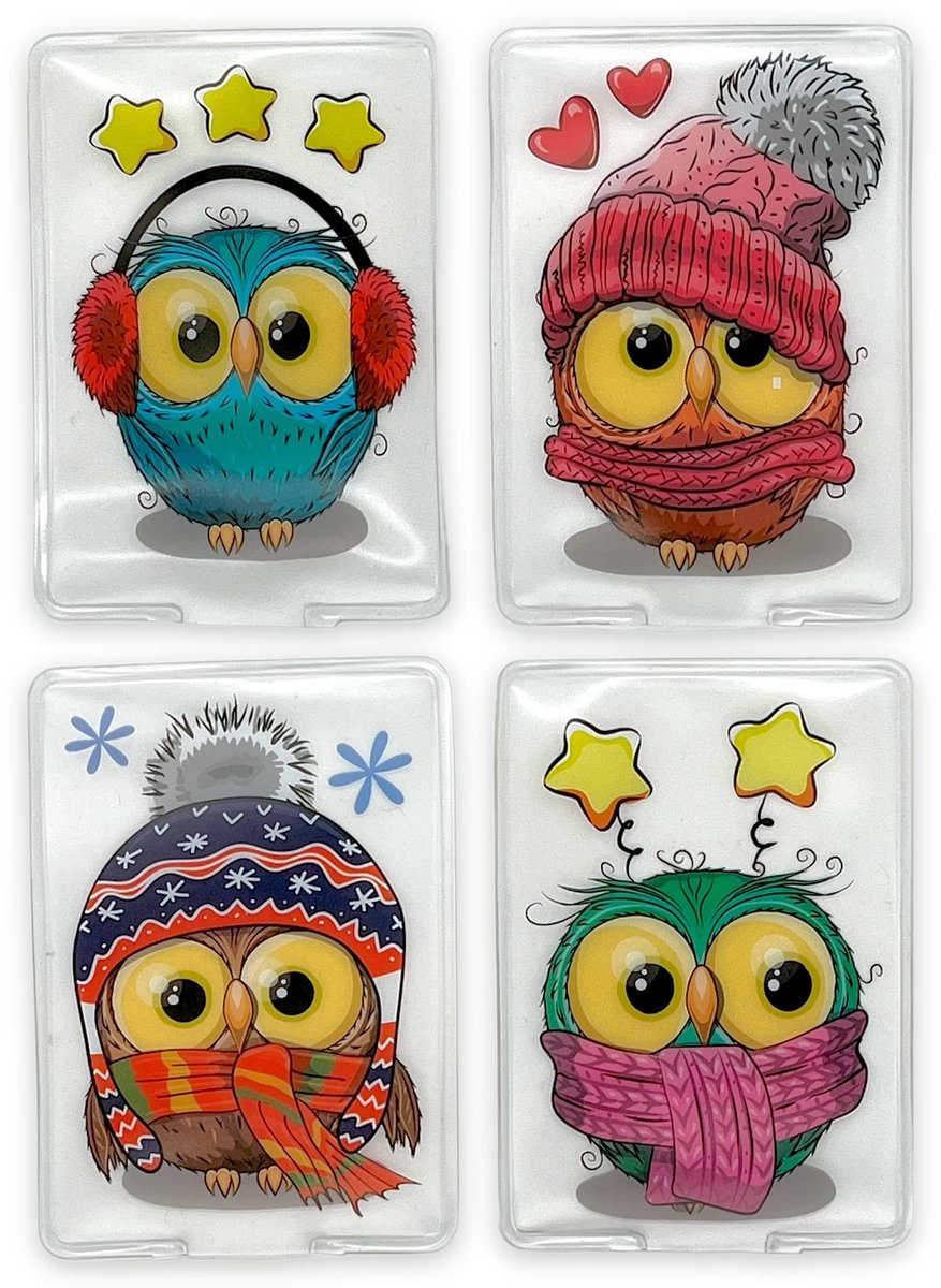 MTTproducts- Handwarmers Oplaadbaar - Herbruikbare Warmtezakjes - Warmtepads - Lichtgewicht - Set van 4 - Zachte Hoes van 100% Kunststof