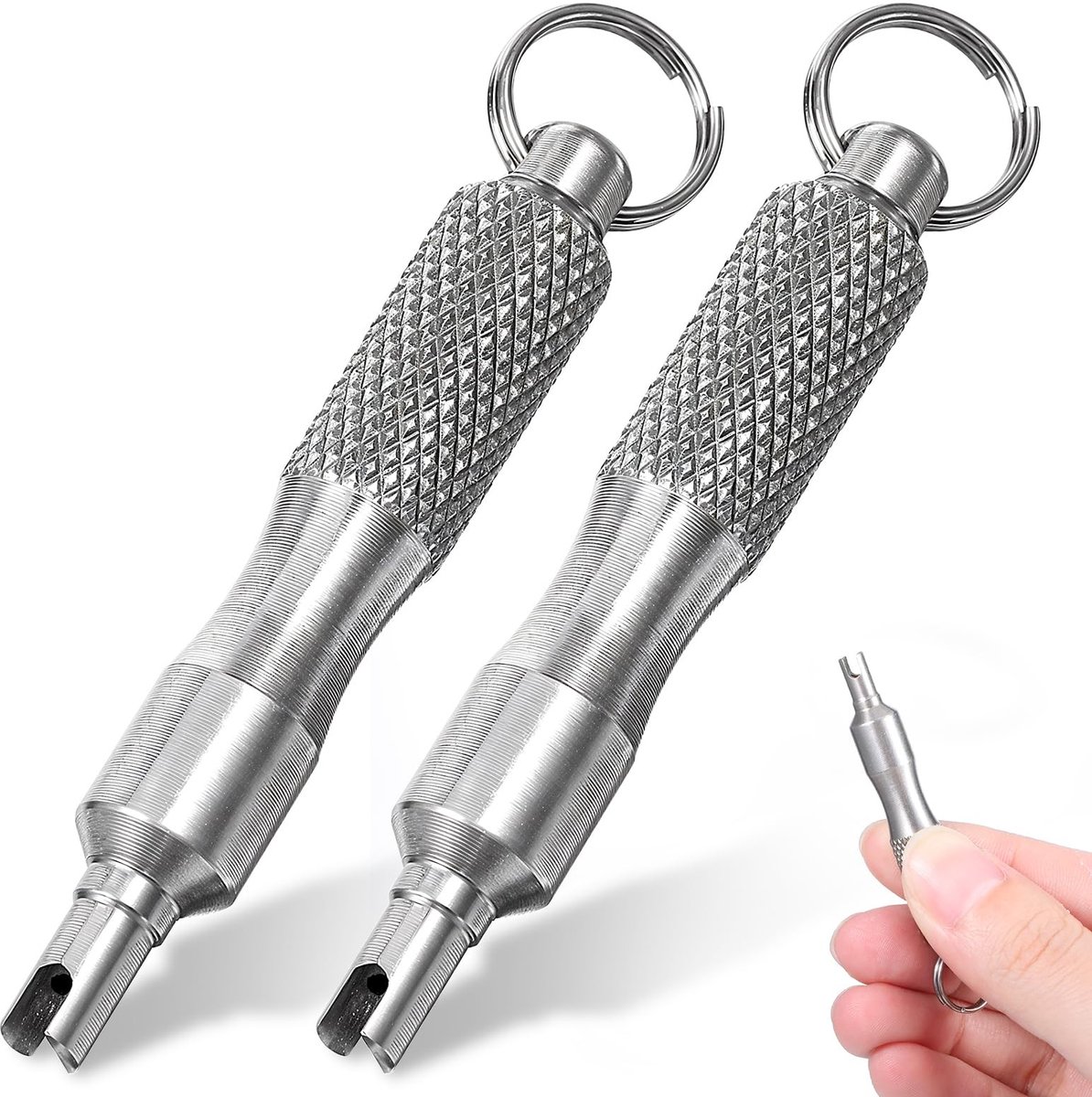 MTTproducts- Ventieltool Hoogwaardige Aluminium Legering - Fiets Ventiel Verwijder Tool - Multifunctionele Ventiel Kern Verwijder Tool - Lichtgewicht en Duurzaam - Ideaal voor Presta/Schrader Ventielen - Ventielverwijderaar
