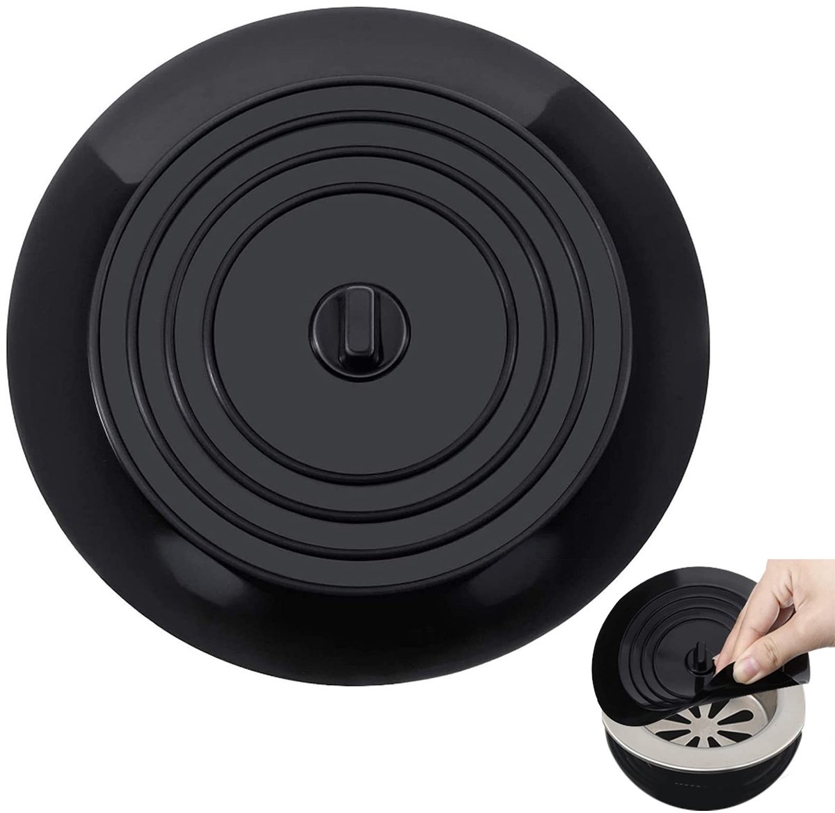 MTTproducts- Badstopper 6 Inch - Siliconen Afvoerplug - Geschikt voor Badkuip/Douche/Wastafel - Eenvoudig te Reinigen - Duurzaam en Antislip