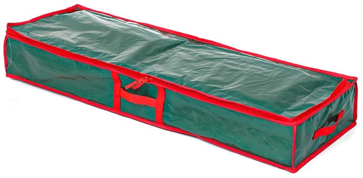 MTTproducts- Inpakpapier Opbergzak - Transparante Compartimenten - Opbergdoos - 420D Oxford - 106 x 15 x 35 cm - Kaart Pocket