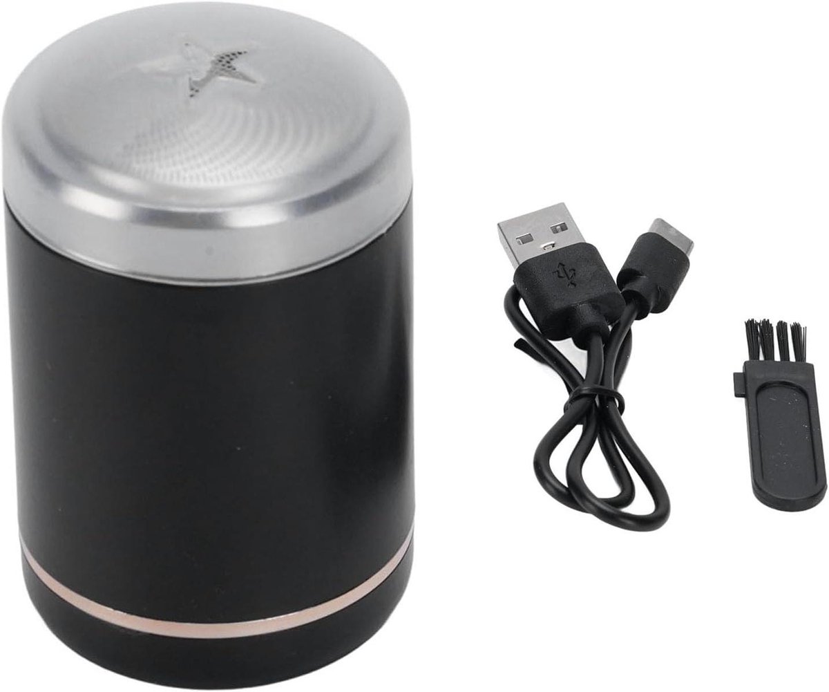 Baardtrimmer Elektrisch - Mini Tondeuse - Reizen Verzorging - Smart Anti Pinch - 4x4x6cm - Zwart