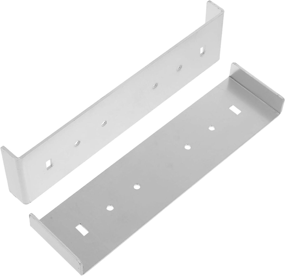 Brievenbus Beugel - Montagehouder - Brievenbus Bevestigen - Brede Basis Ondersteuning - 20 x 5 x 1.8 cm - Zilver