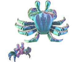 Krab Speelgoedfiguur - Krab Standbeeld Decor - Aquarium Decoratie - Beweegbare Onderdelen - 135x125x65cm - Lichtgevend