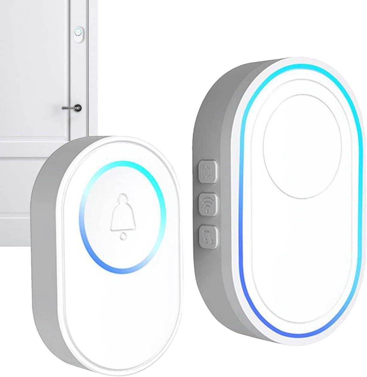 Deur Alarm - Toegangsbel Sensor - Winkel Beveiliging - Draadloze Koppeling - 13.3cm Lengte - Meerkleurig