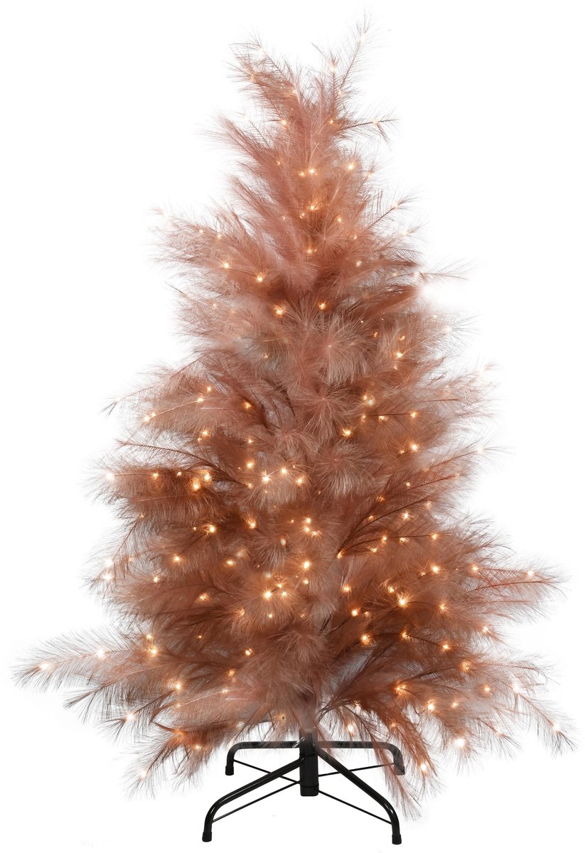 Dekoratief | Decoratieboom 'Royal Feathers - Earth', 211 LED, 150cm | A265558