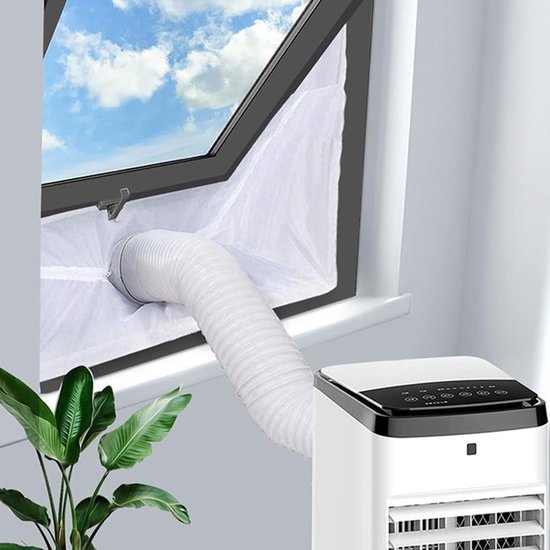 Universele verstelbare raamafdichting 400 cm voor mobiele airconditioners en luchtdrogers, insectenwerend, isolerend