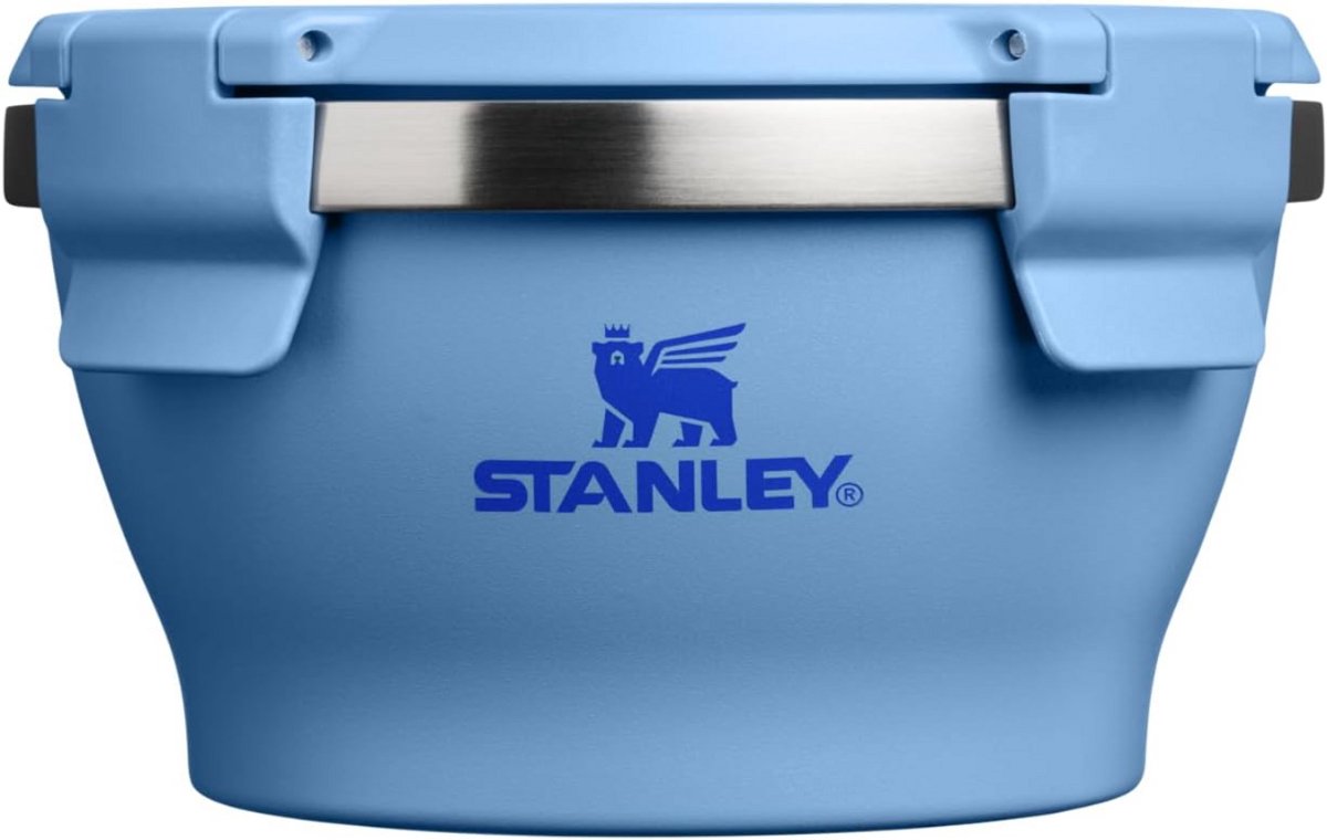 STANLEY Adventure Fresh-to-Table Leakproof Bowl 473 ml (Blue Sky)– Vacuüm Geïsoleerde Lunchbox & Food Container – Lekvrije RVS Kom met Luchtdichte Deksel – BPA Vrij – Vaatwasserbestendig
